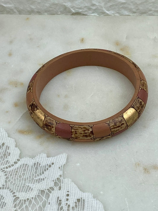 Hand Painted Wooden Bangle