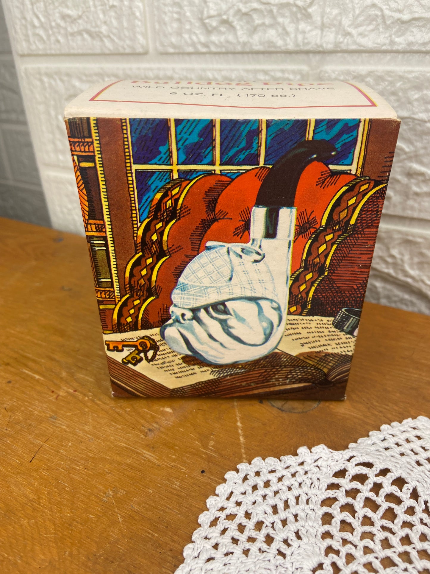 Vintage Avon Bulldog Pipe After Shave Decanter with Box (Empty)