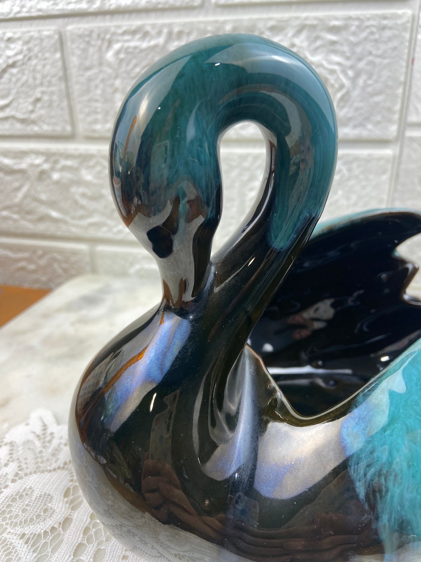 Swan Planter by Blue Mountain Pottery