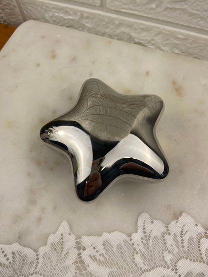 Silver Plated Star-Shaped Trinket Box