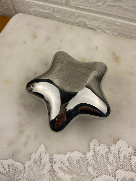 Silver Plated Star-Shaped Trinket Box