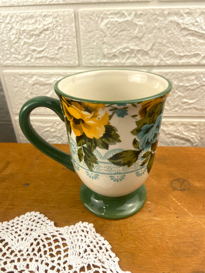 16 oz. Floral Stoneware Coffee Mug by Pioneer Woman