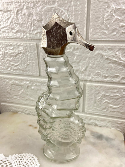 Vintage Avon | Seahorse Bath Oil Decanter [Empty]