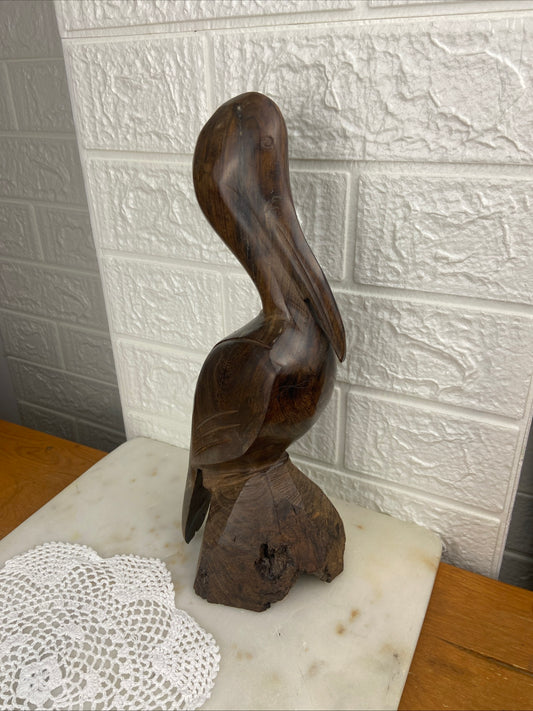 Carved Wooden Pelican