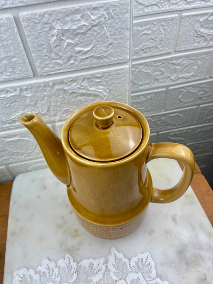 7.5” Ceramic MCM Coffee Pot | Butterscotch Glaze