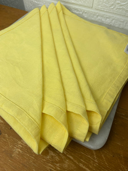 Yellow Cotton Napkins by Tag | Set of 4