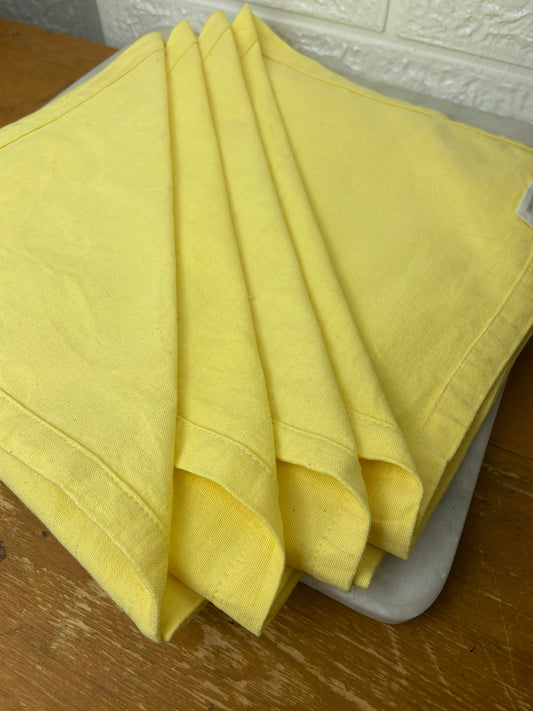 Yellow Cotton Napkins by Tag | Set of 4