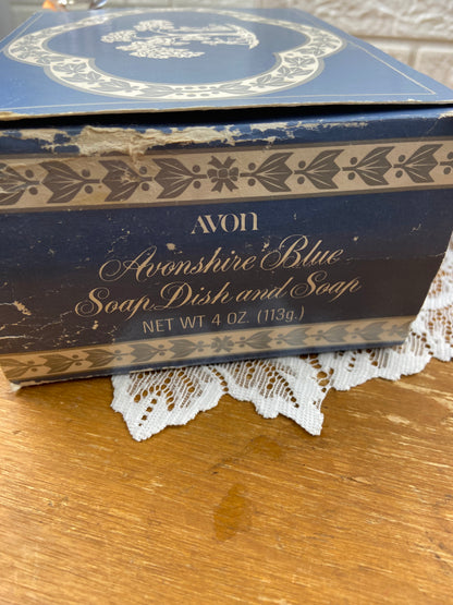 Vintage Avon | Avonshire Blue Soap Dish and Soap