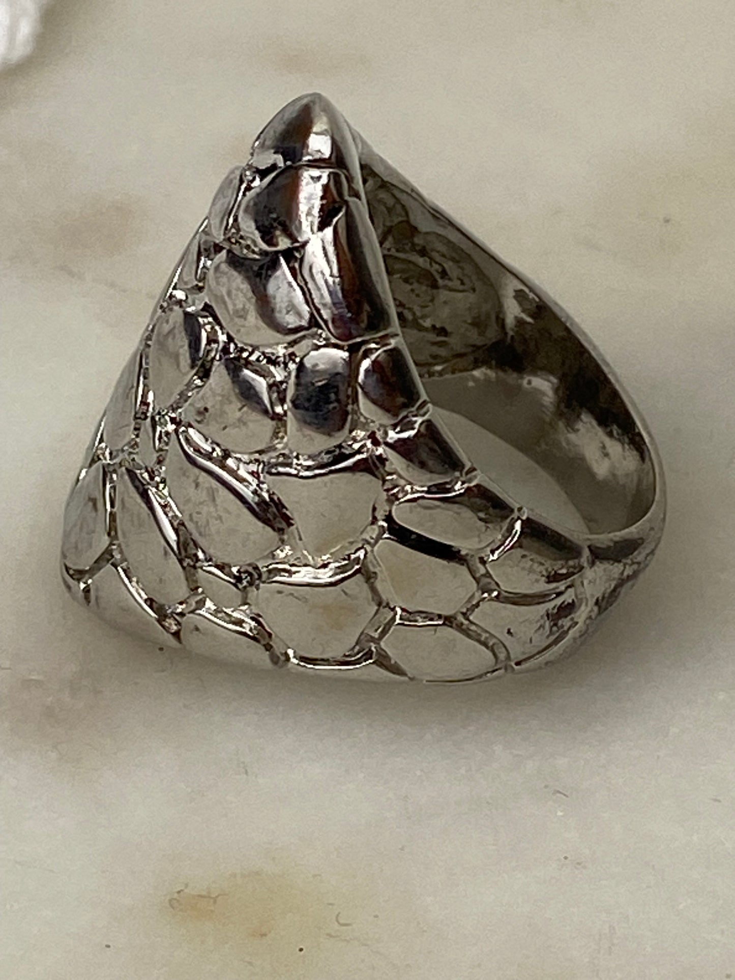 Pebbled Metal Ring