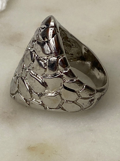 Pebbled Metal Ring