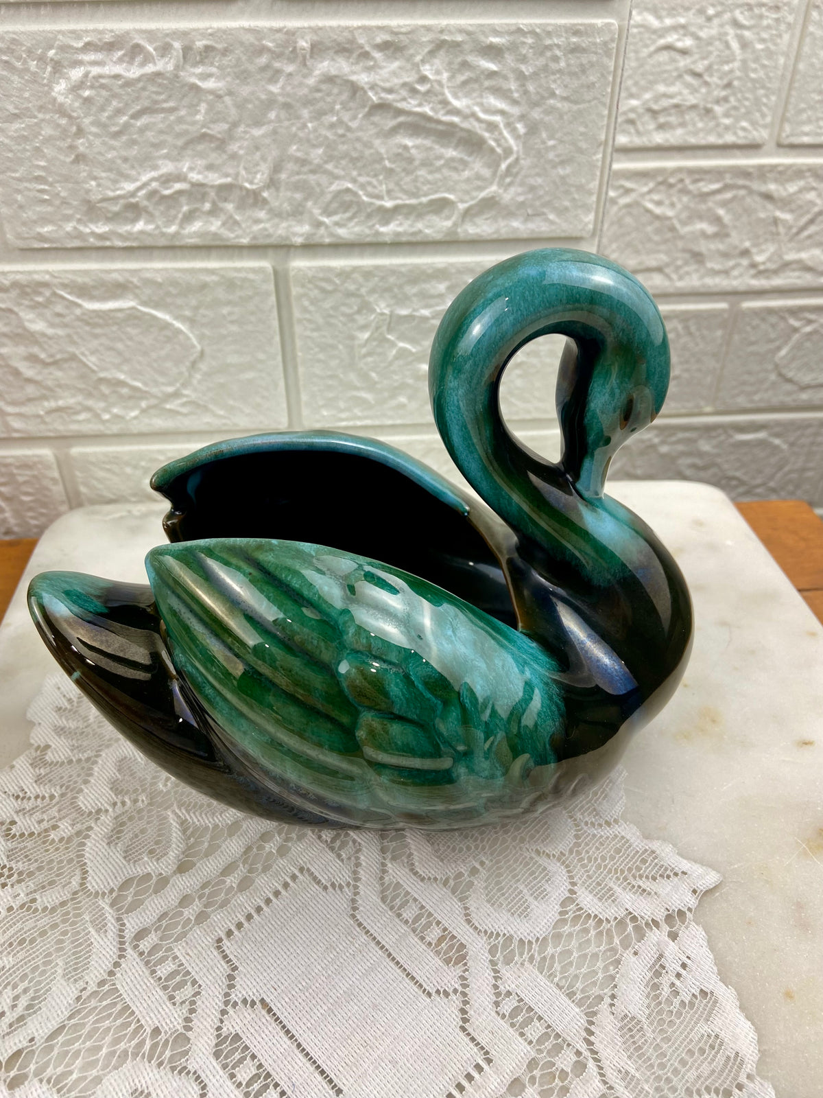 Swan Planter by Blue Mountain Pottery