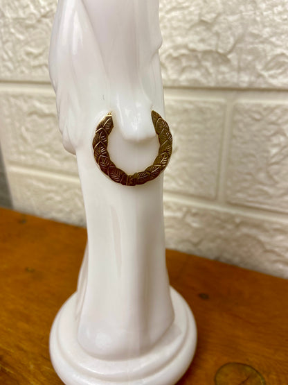 Vintage Avon | Athena Milk Glass Bath Oil Decanter (Empty)