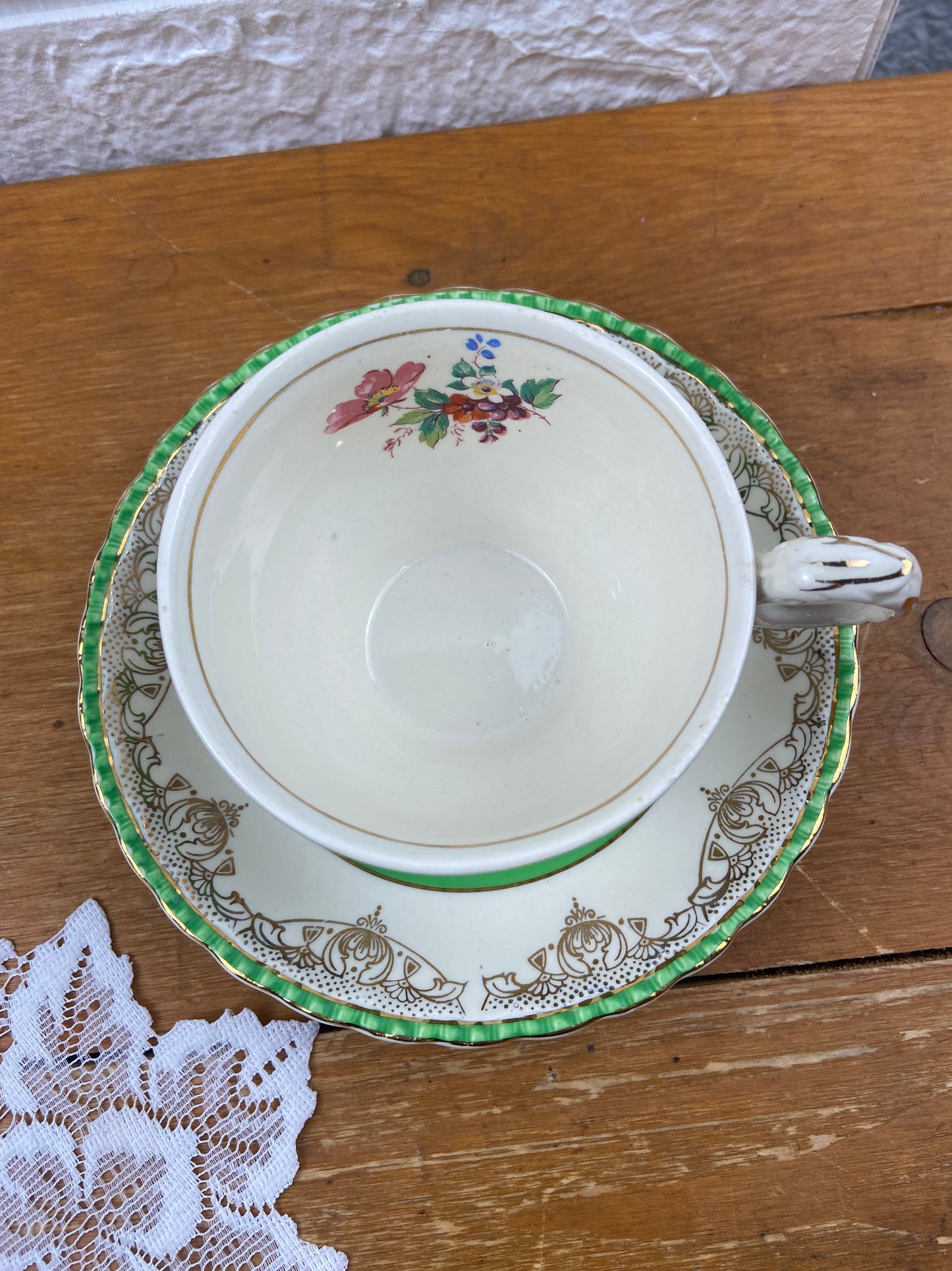 Porcelain Teacup & Saucer set by W.H. Grindley