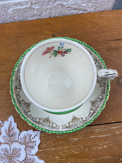 Porcelain Teacup & Saucer set by W.H. Grindley