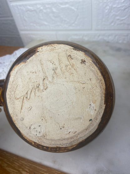 Handmade Pottery Soup Bowl with Handle