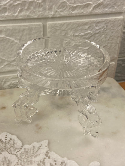 Three-Legged Glass Candle Holder