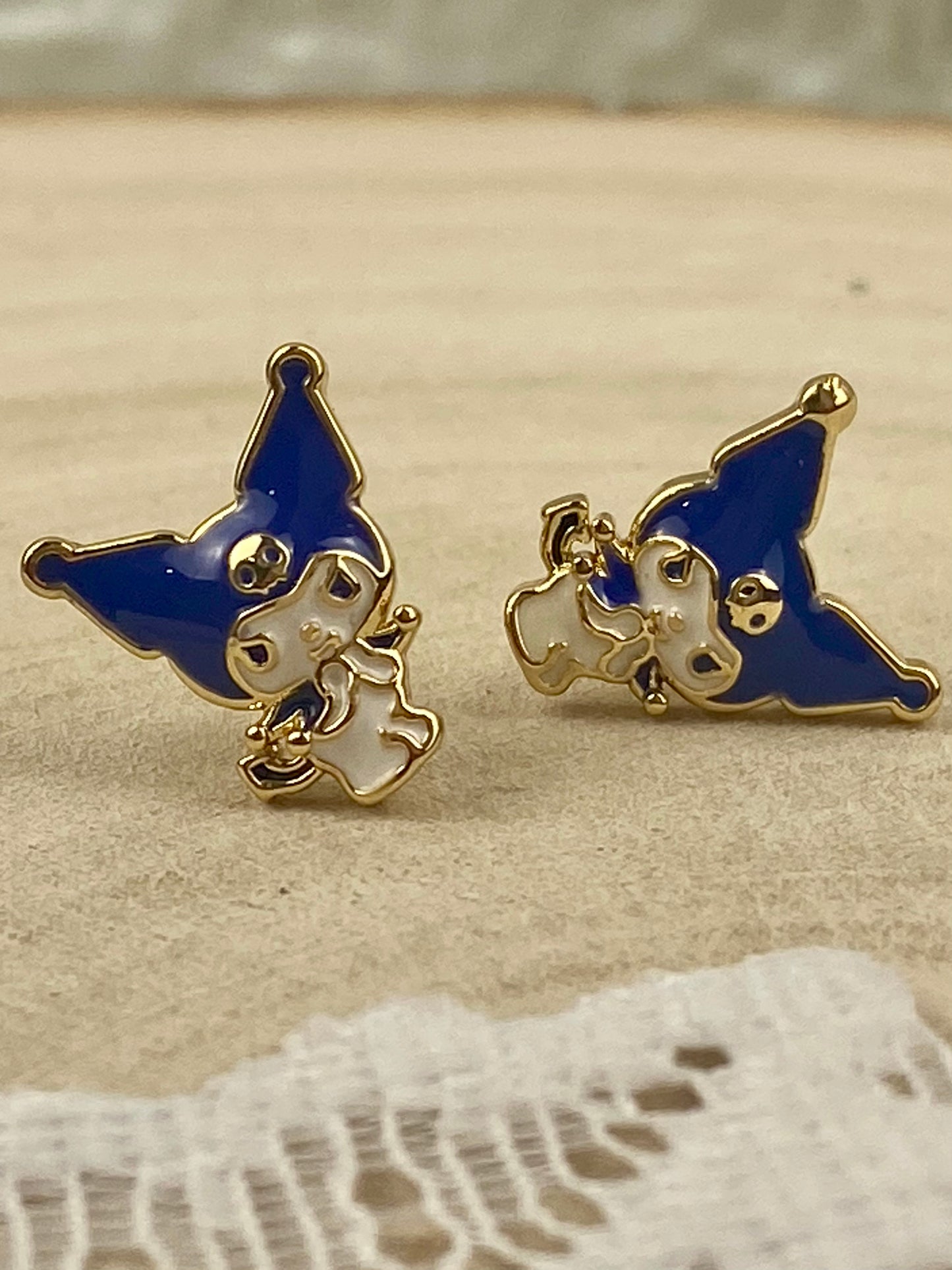 Hello Kitty ‘Kuromi’ Licensed Stud Earrings by Sanrio [Posts]