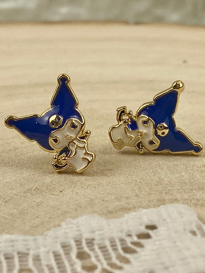 Hello Kitty ‘Kuromi’ Licensed Stud Earrings by Sanrio [Posts]
