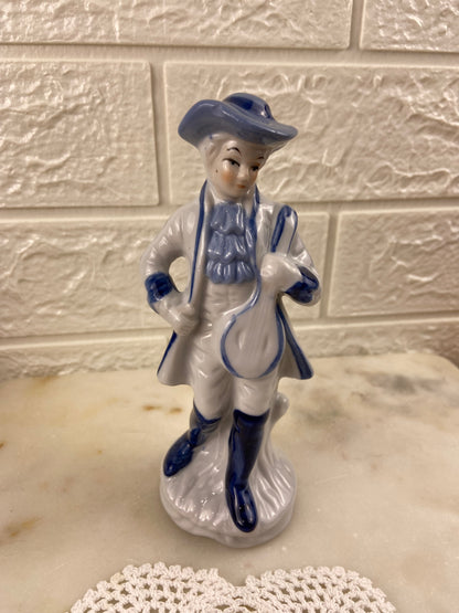 Porcelain Minstrel Figurine 7”