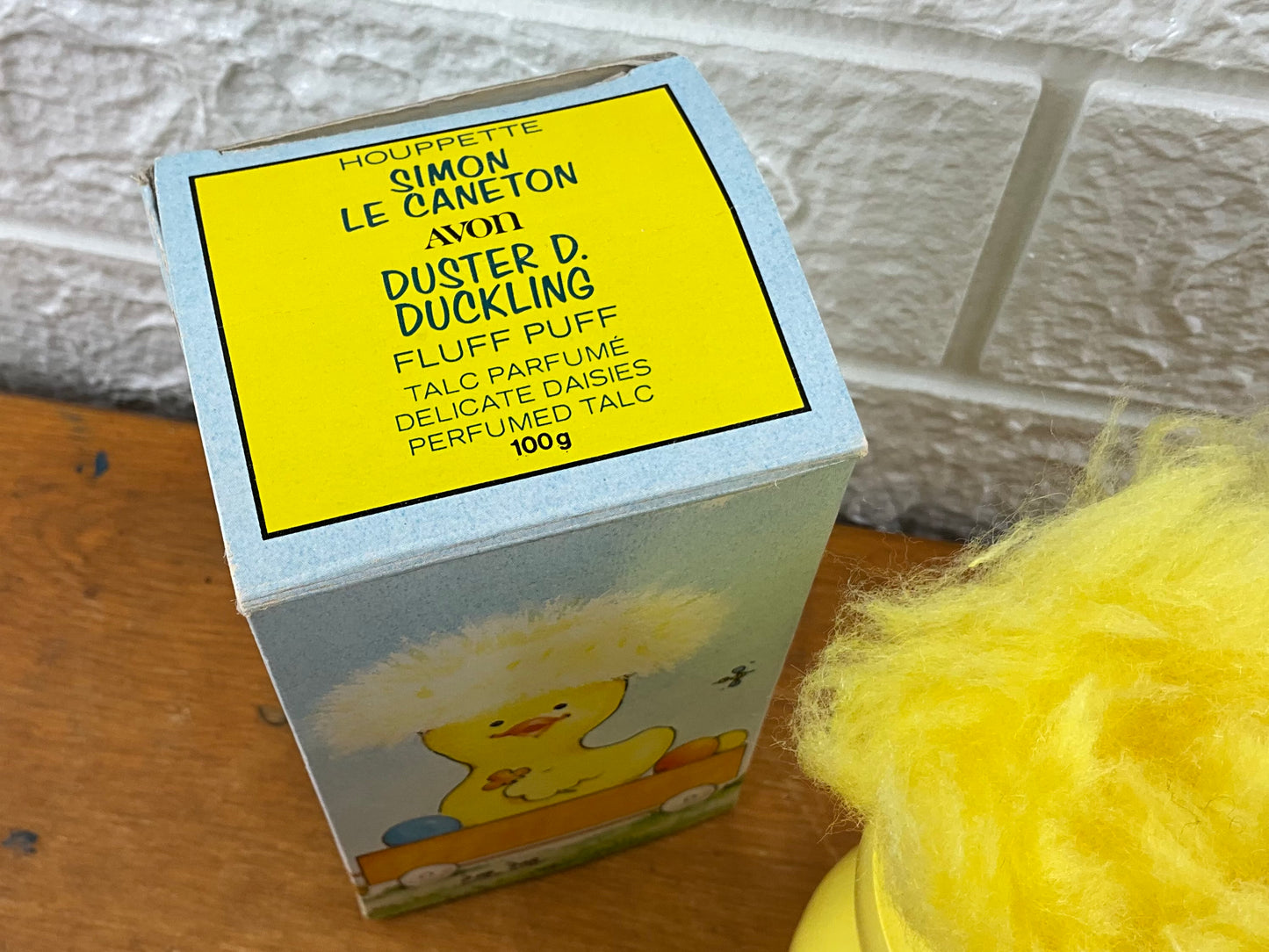 Vintage Avon | Duster D. Duckling Fluff Puff Perfumed Talc [Full]