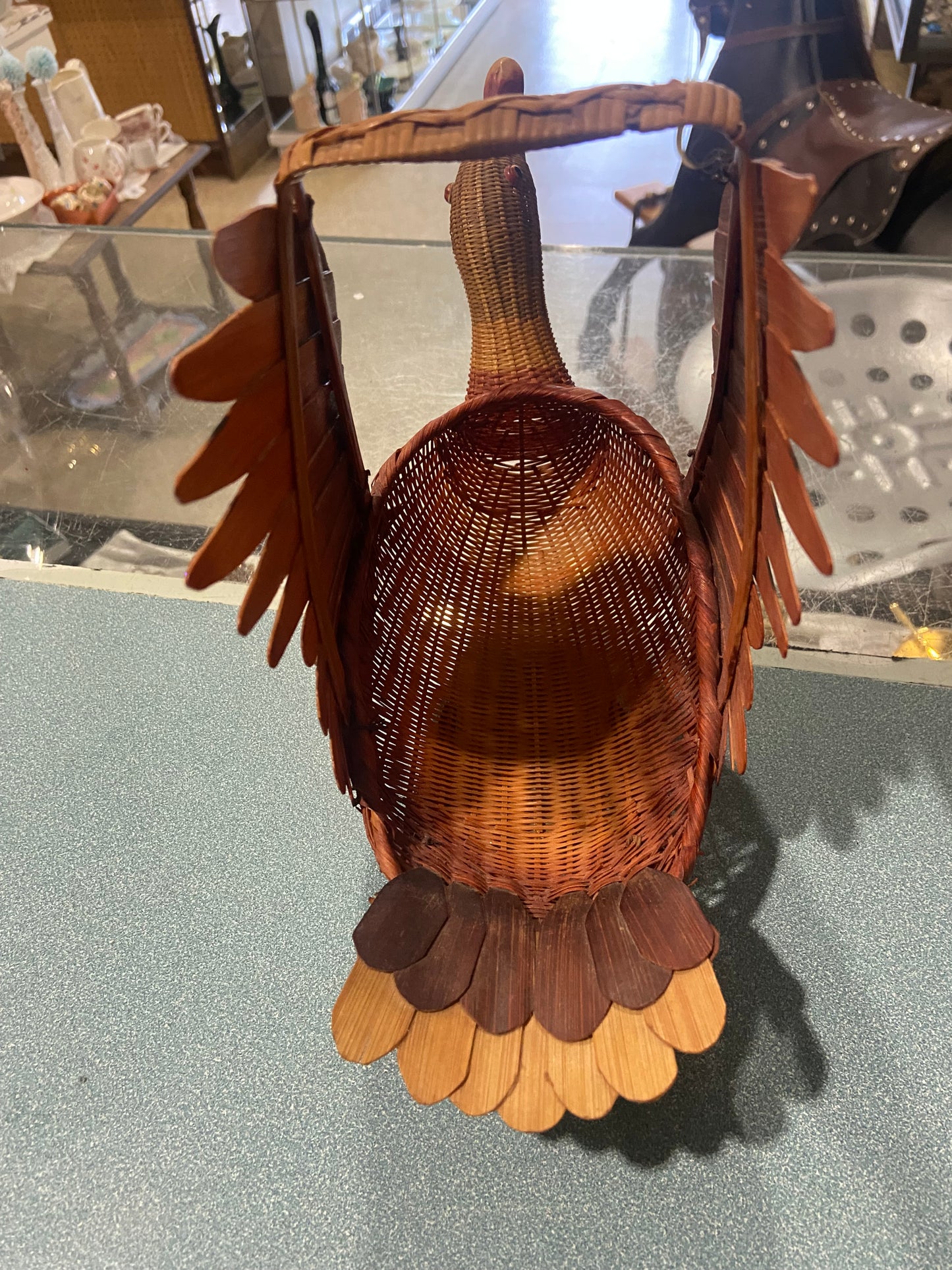 Wicker Flying Duck Basket