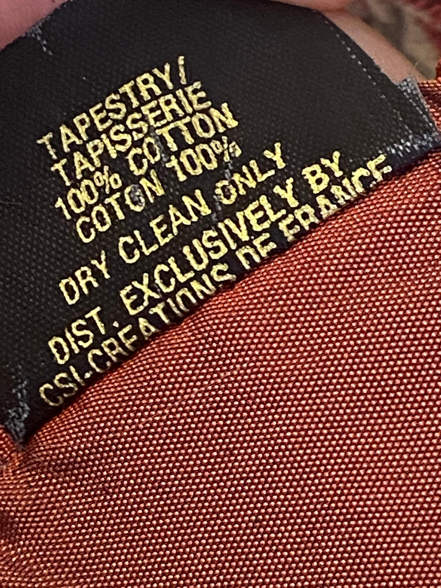 Capisserie Tapestry with Brass Hanger by Renaissance Woven Art