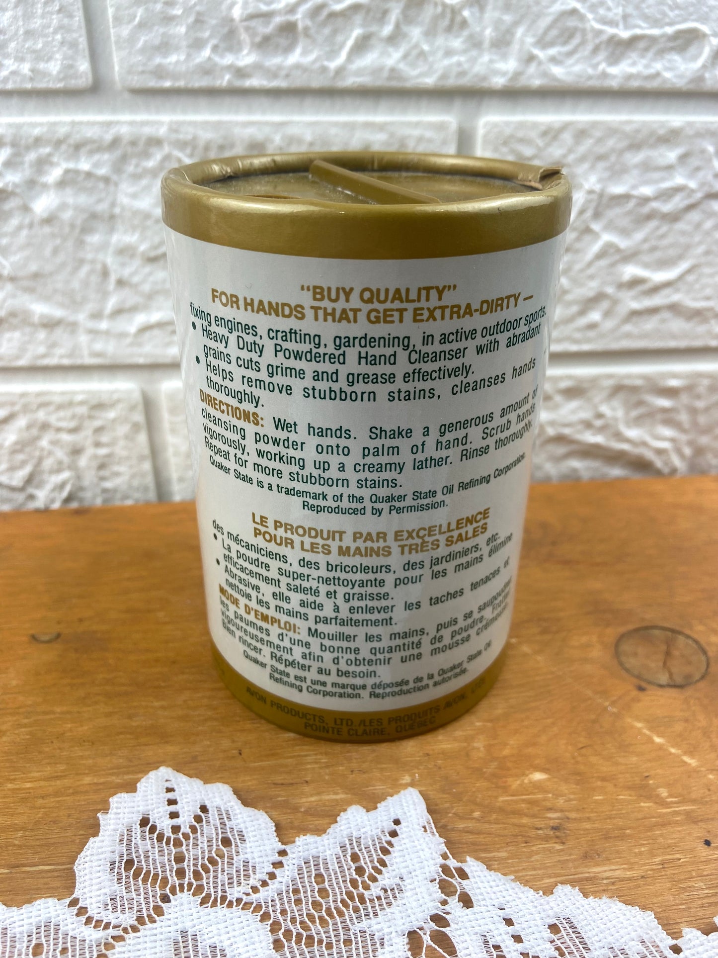 Vintage Avon | Quaker State Powdered Hand Cleanser [90% Full]