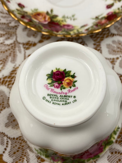 Royal Albert Bone China Teacup | Old Country Roses Pattern