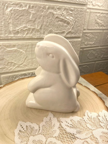 Porcelain Bunny Napkin Holder