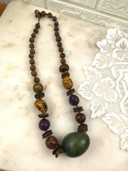 Polished Tagua Nut Necklace | Vegan and Eco Friendly