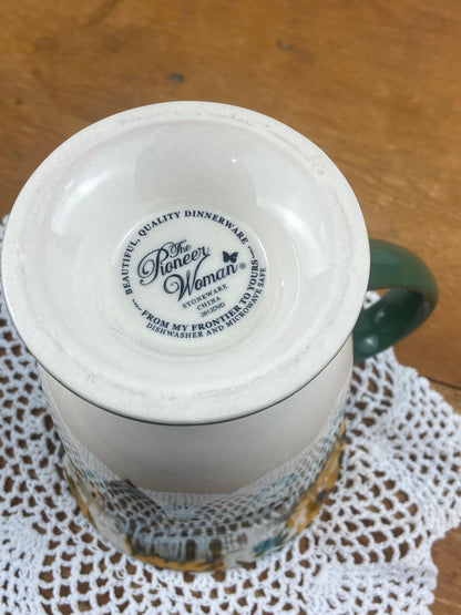 16 oz. Floral Stoneware Coffee Mug by Pioneer Woman