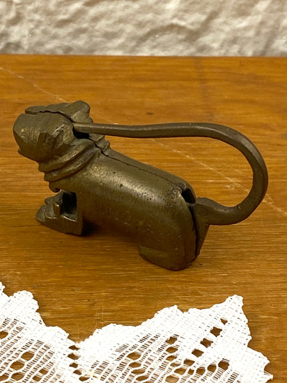 1930s Foo Dog Brass Padlock