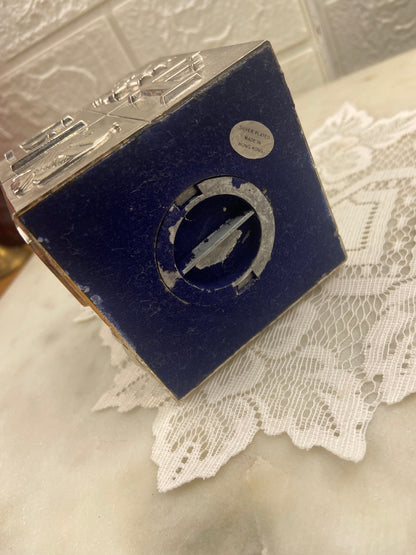 3” Silver-Plated Coin Bank | Alphabet Cube with Animals