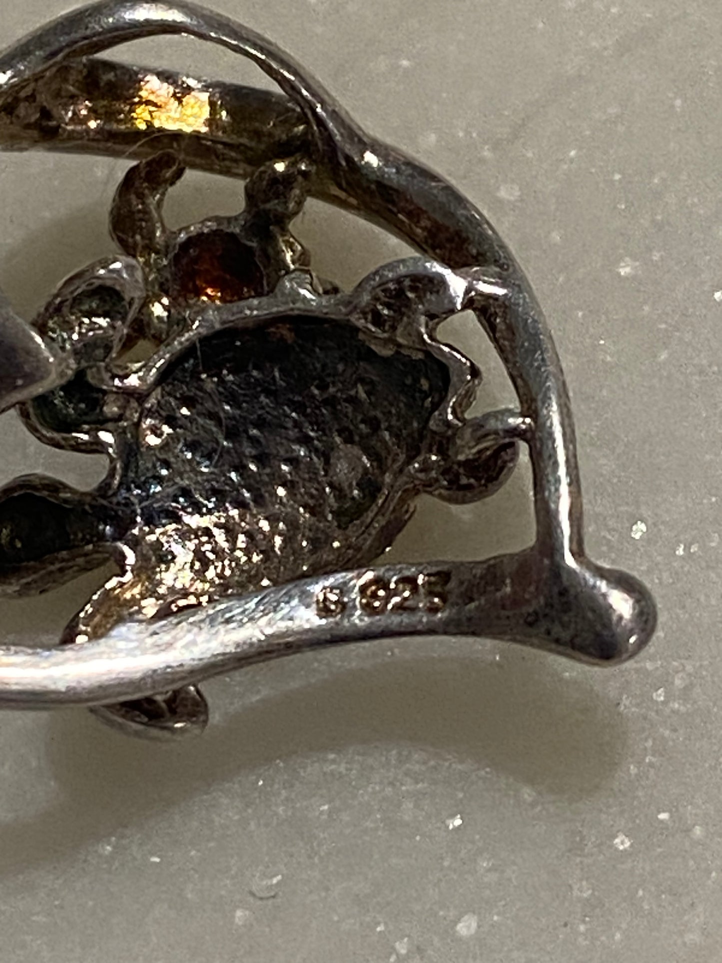 Sea Turtle Pendant, Sterling Silver