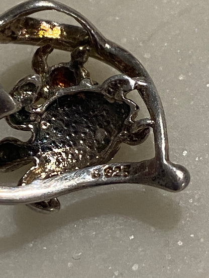 Sea Turtle Pendant, Sterling Silver