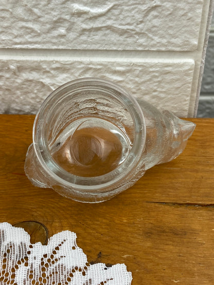 Pressed Glass Chicken-Shaped Egg Cup