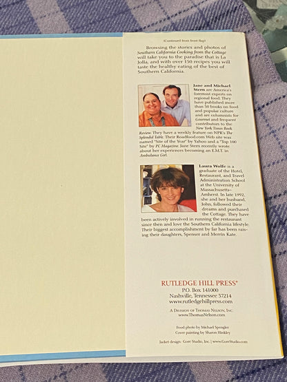 Southern California Cooking from the Cottage by Jane & Michael Stern  | Hardcover Recipe Book