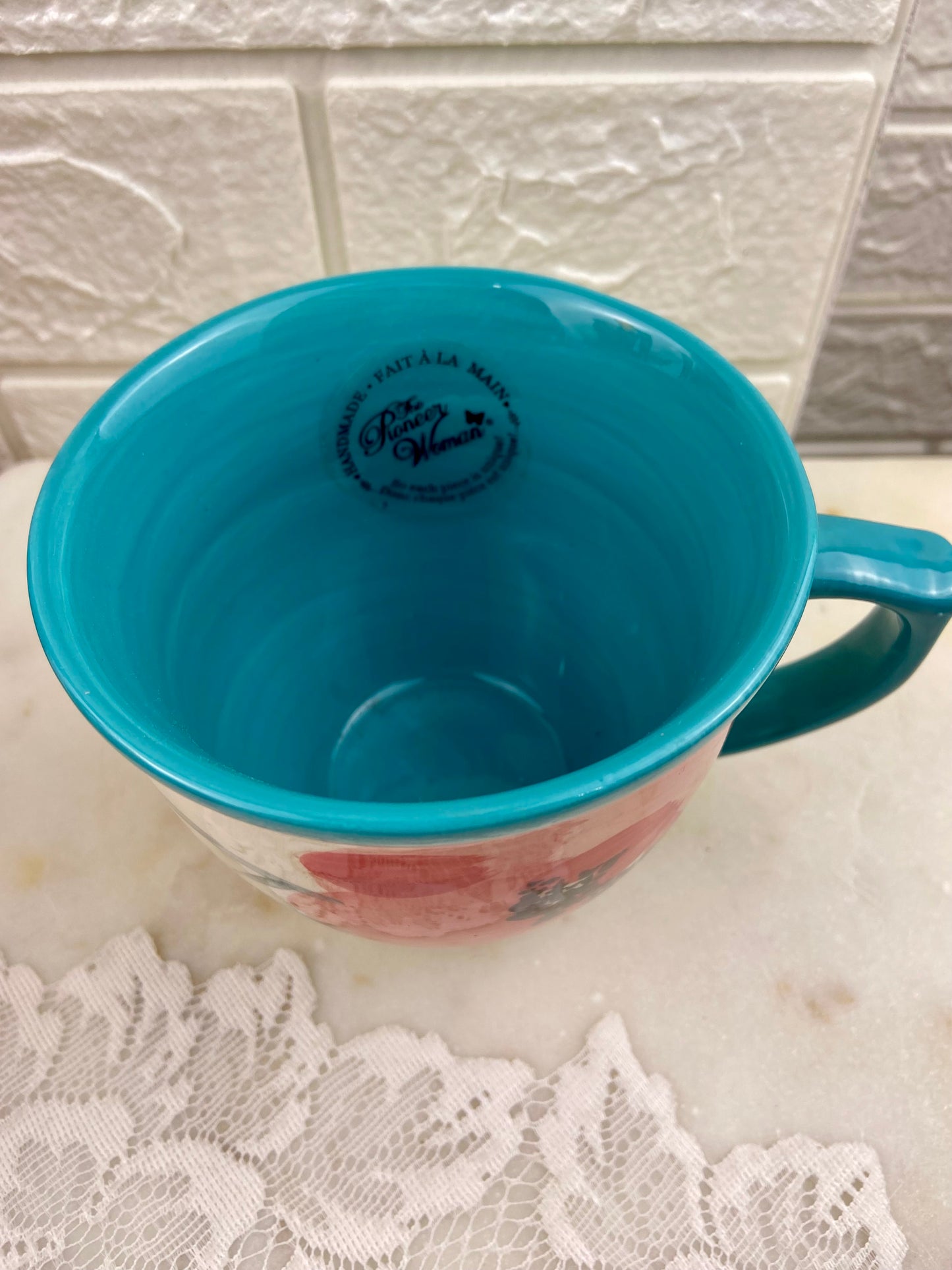 Pioneer Woman Ceramic Coffee Mug | Vintage Bloom Pattern