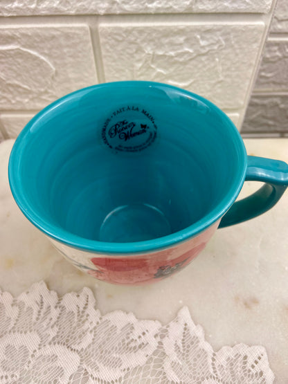 Pioneer Woman Ceramic Coffee Mug | Vintage Bloom Pattern