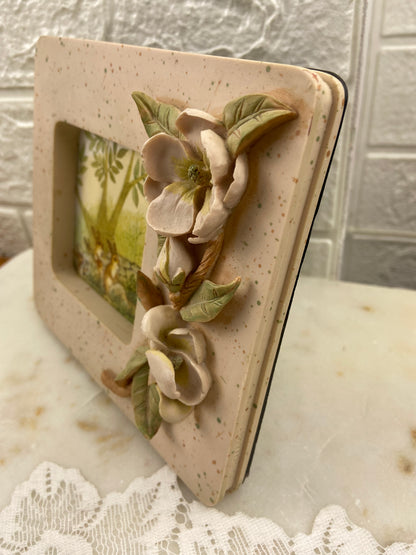 Small Resin Frame 3” x 3” | White Magnolia Collection by Cherison