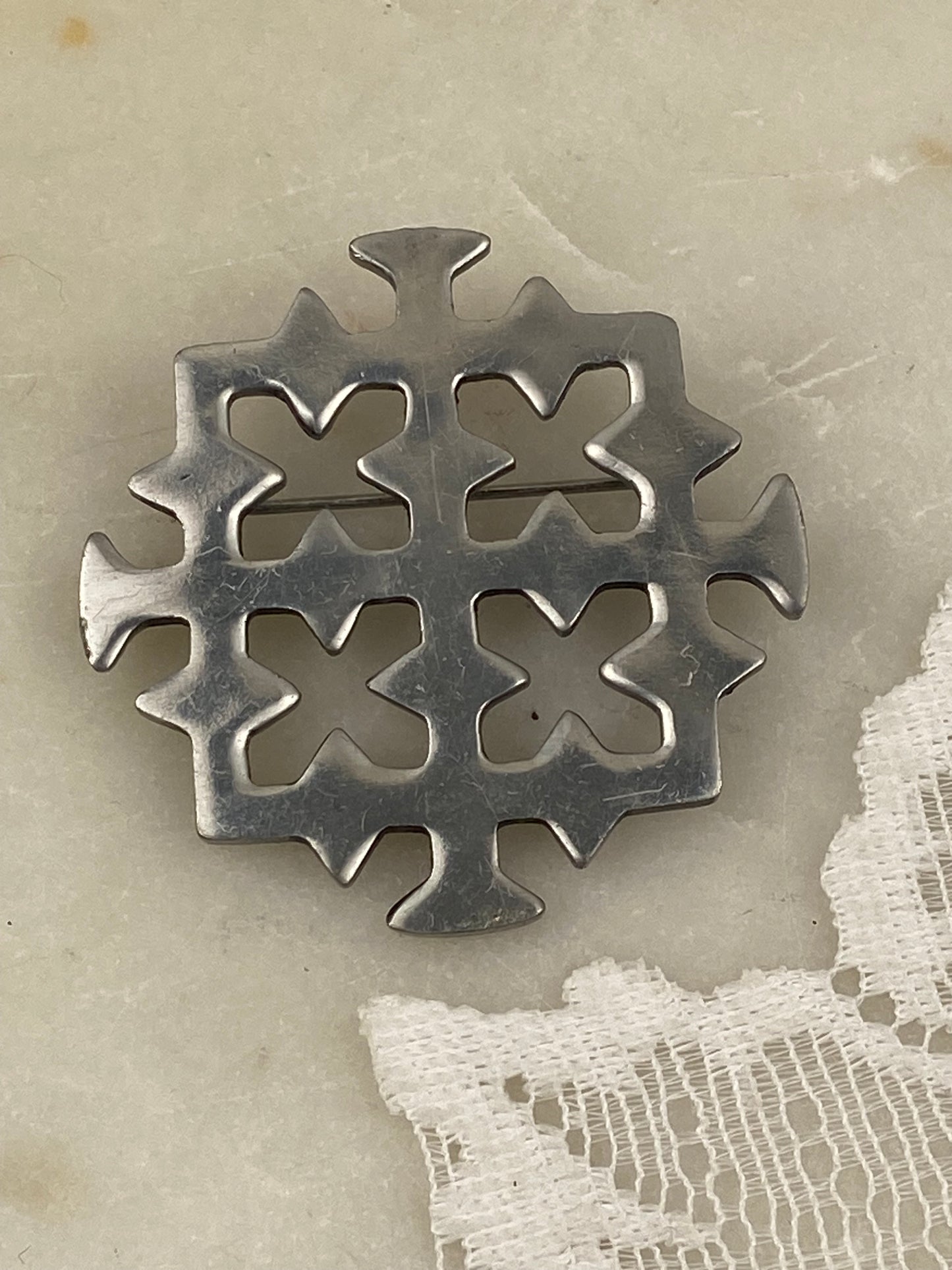 Modernist MCM Designer Brooch by Corocraft