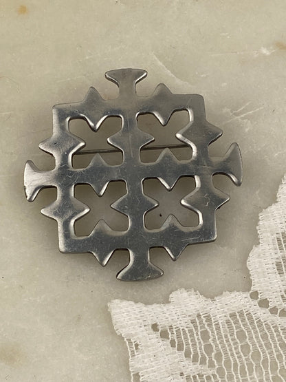 Modernist MCM Designer Brooch by Corocraft