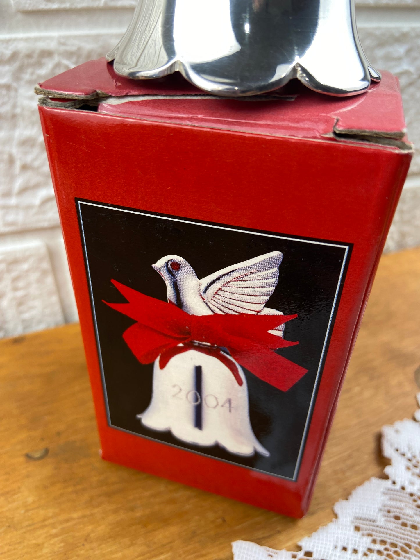 Vintage Avon | Silverplated Engraved Bell with Bird [2004]