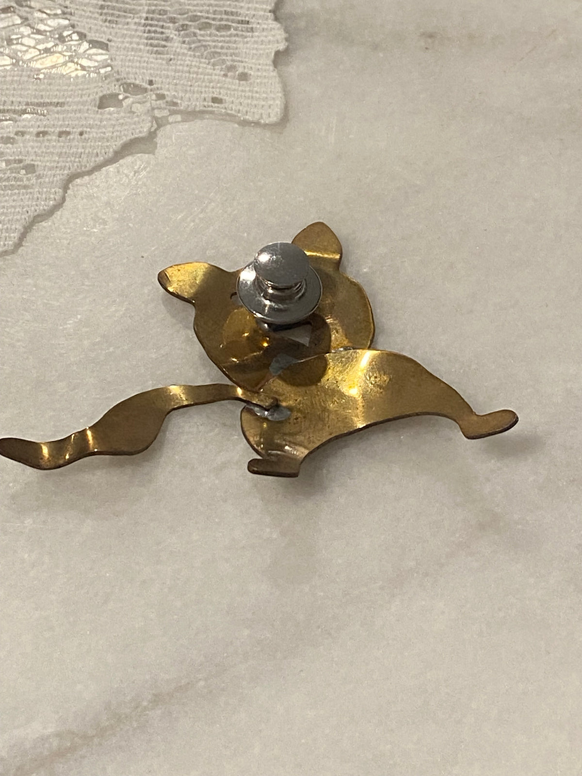 Handmade Metal Cat / Dog Pin