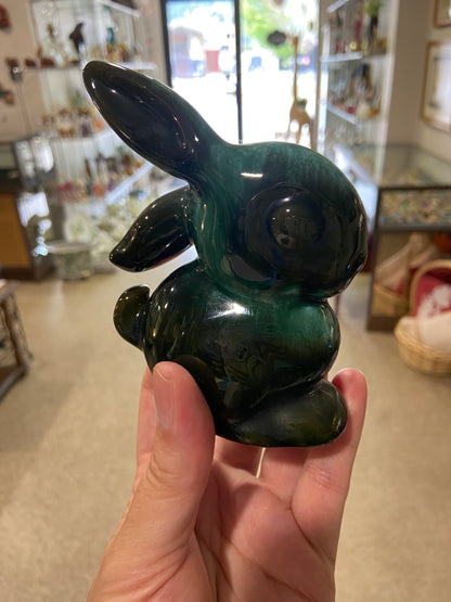 Small Clay Bunny Figurine by Blue Mountain Pottery