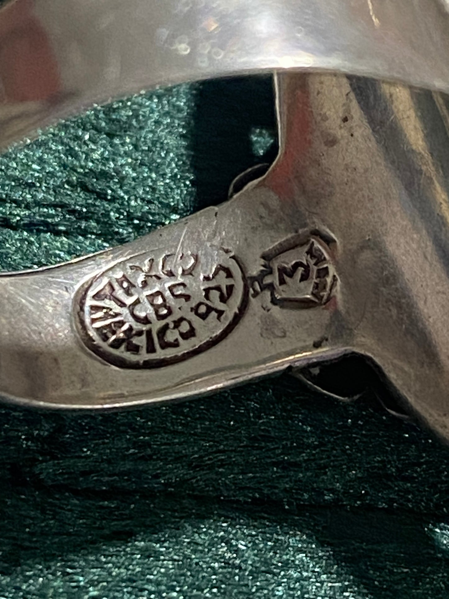 Vintage Poison Ring, Mexican Silver, 925