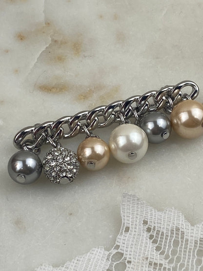 Anthropologie Beaded Charm Brooch
