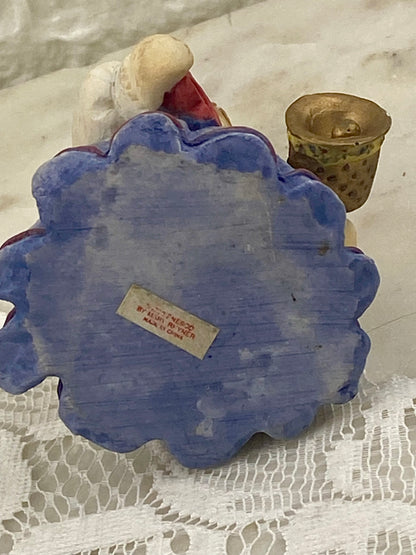 Small Resin ‘Cute as a Button’ Figurine by Mary Rhyner