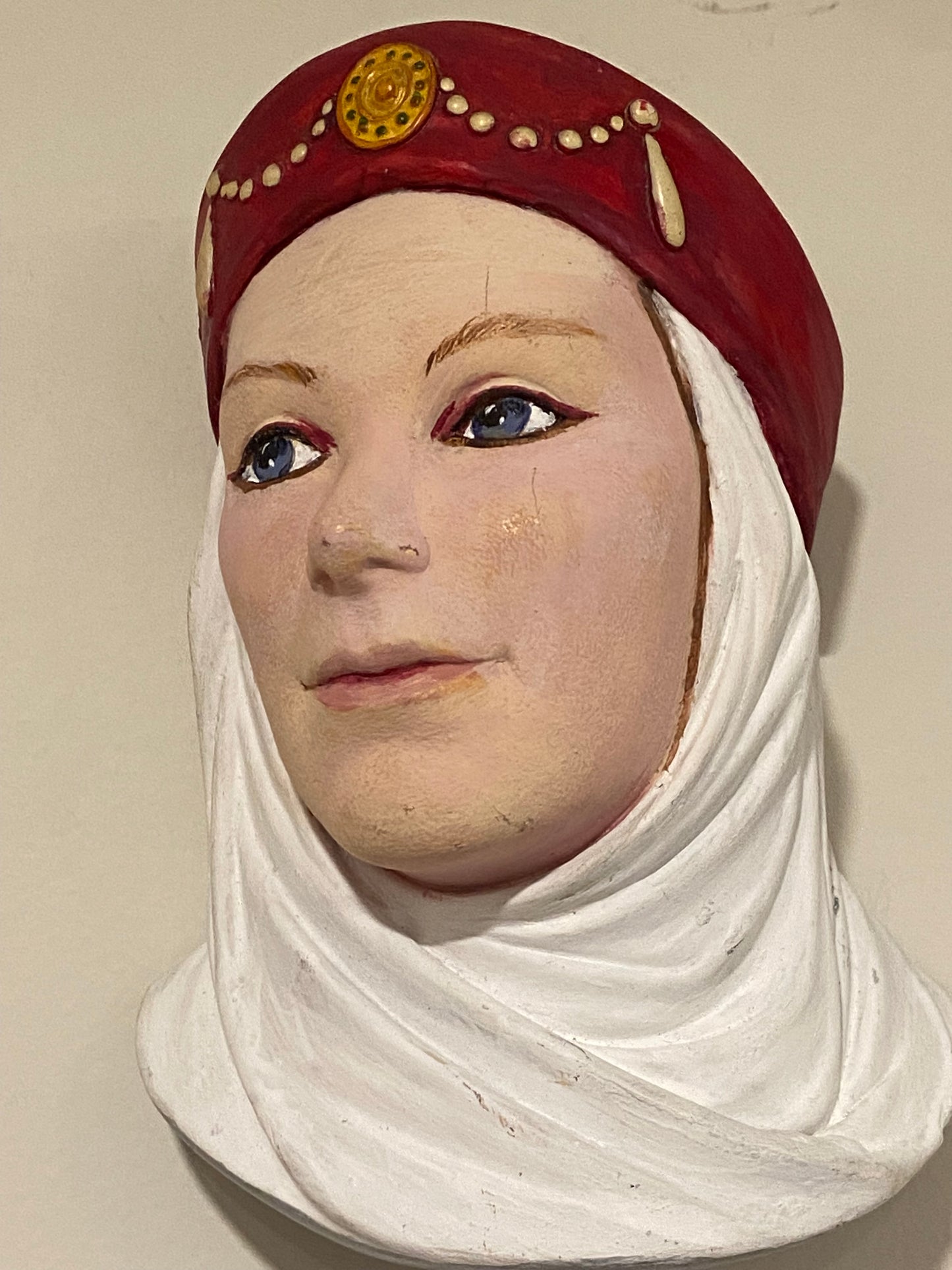 Vintage Chalkware Heads