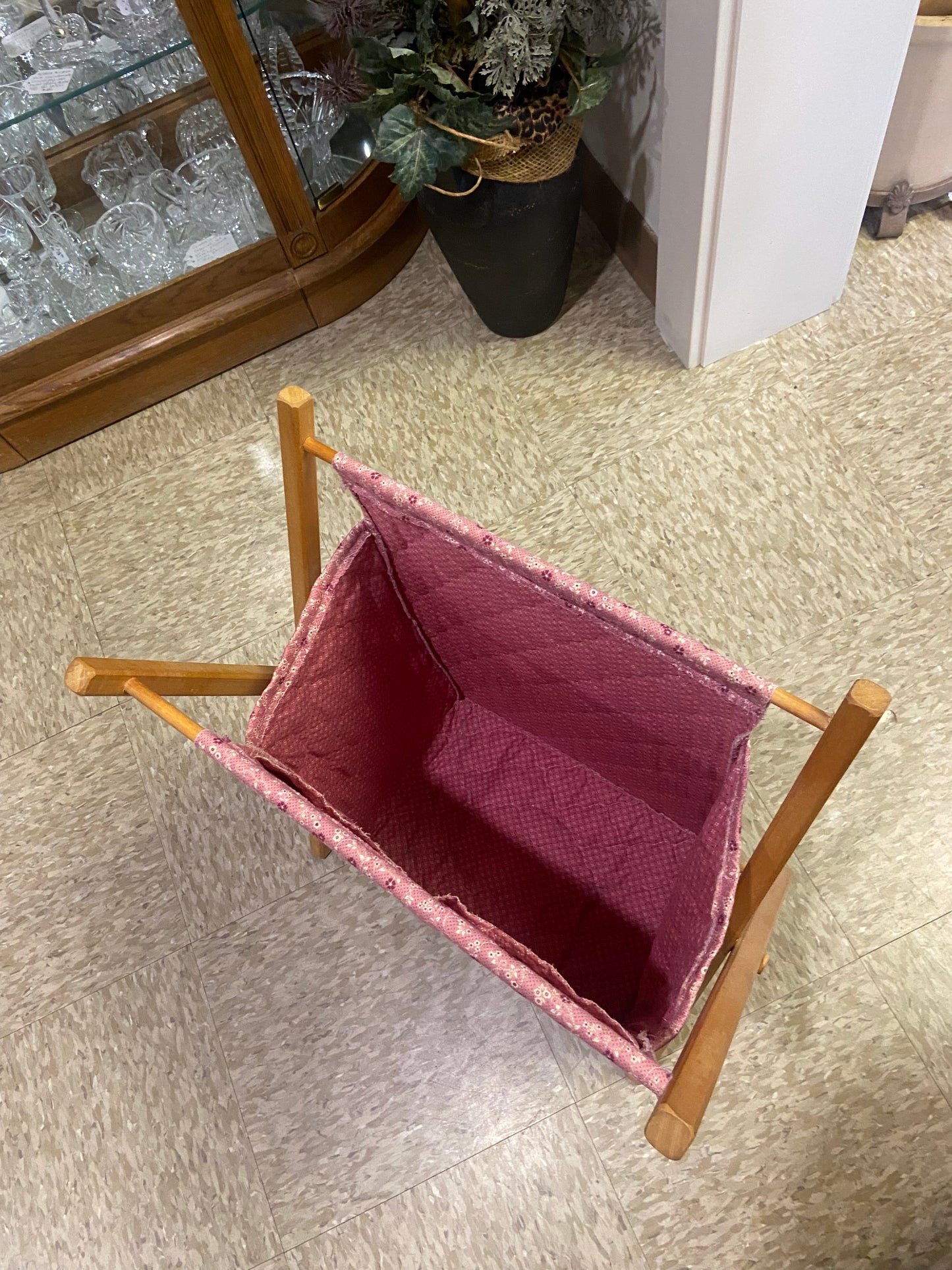 Handmade Knitting / Sewing Bag with Wooden Frame